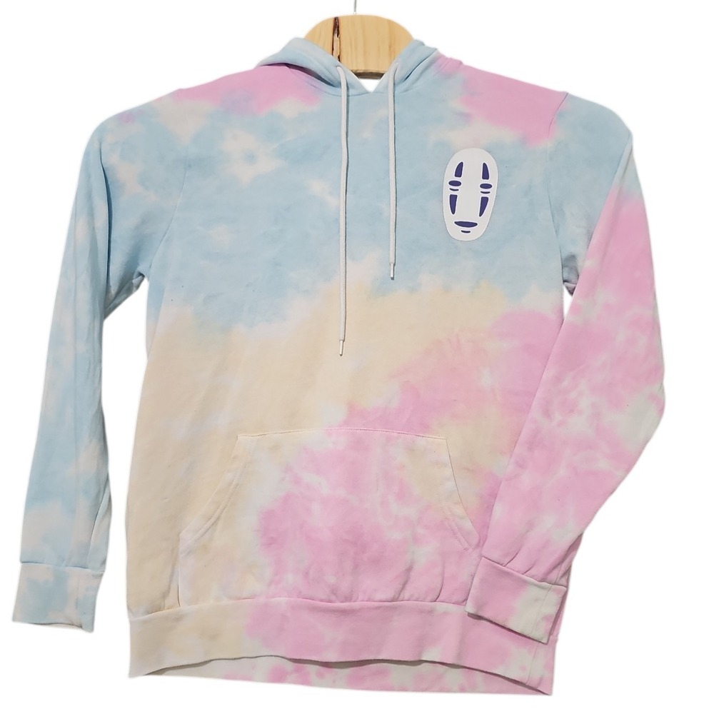 Hayao Miyazaki's Spirited Away Studio Ghibli Tie Dye Hoodie Sweatshirt Medium - Picture 2 of 12